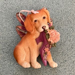 Porcelain Dog Ornament
